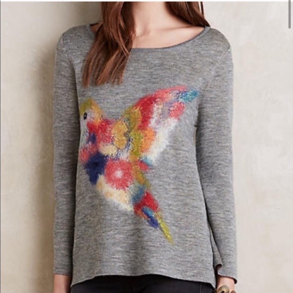 Anthropologie Starla Hoffman Hummingbird Blouse